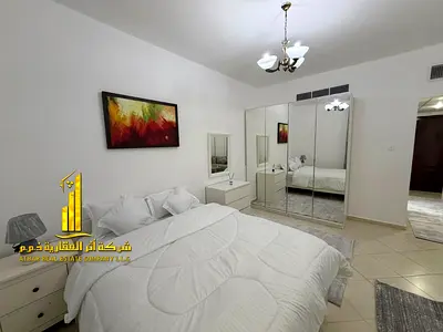 استوديو اول ساكن مطبخ منفصل اطلالة مفتوحة  مفروش  للايجار الشهرى بعجمان - النعيمية2 - شارع الكويت