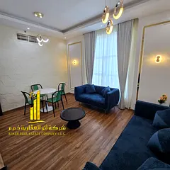 First occupancy, luxurious and elegant two-bedroom apartment with a fully furnished living room, ava