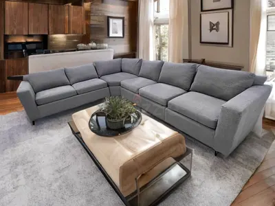 Expensive quality crate and barrel corner couch