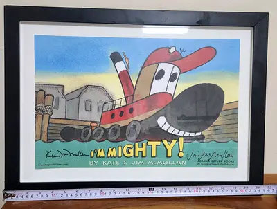 🚢 Signed Original I’M MIGHTY! Poster – Jim & Kate McMullan