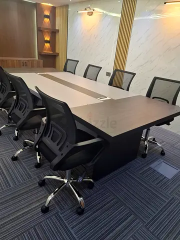 Brand new Wooden office Metting Table with chairs
