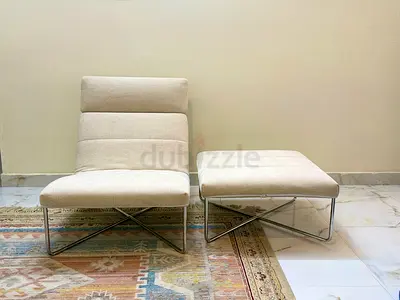 ( MINOTTI ) HELD LONG CHAIR & OTTOMAN — Rodolfo Dordoni | Iconic Italian Luxury Lounge Set