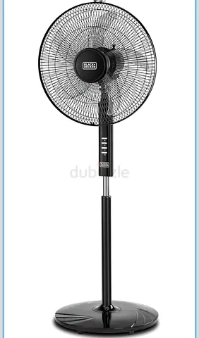 Black+Decker Adjustable 16" Pedestal Fan - Good Working Condition