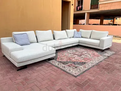 Eberza U Shape Sofa Beige Excellent Condition