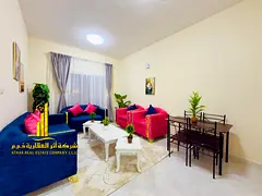 Luxury apartment, second occupancy, two bedrooms, living room, and open balcony. Ajman, Al Nuaimiya