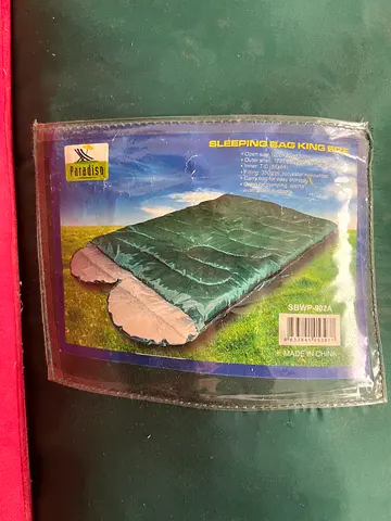 King size sleeping bag