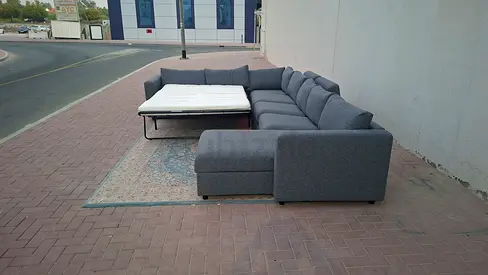 Family-Friendly L-Shape Sofa Bed – Spacious enough for everyday family use and convenient when guest