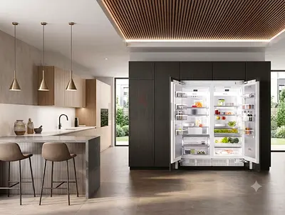 Miele Built in K 2801 Vi + Miele F 2811 Vi MasterCool Integrated Refrigeration Set New zsrtyles