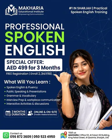 English Speaking Classes Near King Faisal Road | Sharjah