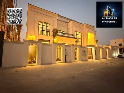 Classic villa for sale in Ajman, 6000 sq ft - (with modern elevator + luxury swimming pool + elegant outdoor seating area) at an exceptional price