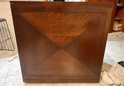 Custom Fold-Out Bar Cabinet / Dry Bar – Solid Wood