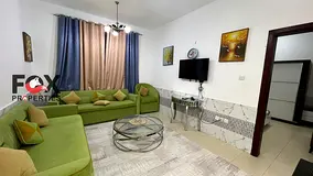 Cheapest 1BR resale in City Tower, Ajman. 2 bathrooms, fully furnished, next to Safeer Mall and clos