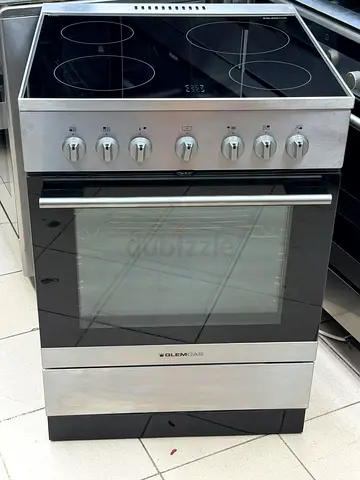 Glemgas stove ceramic electric 4 hobs 60 by 60cm new model perfect working and good condition