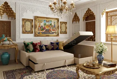 Multi-Purpose L-Shape Sofa Bed