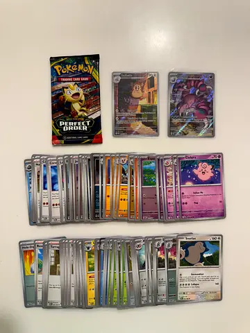 Pokemon card Perfect order original shiny holographic Full art cards Snorlax Clefairy