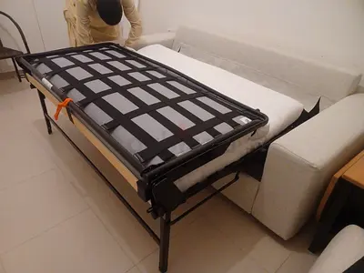 IKEA 2-seater Sofa Bed with Fold-out Single Bed Frame