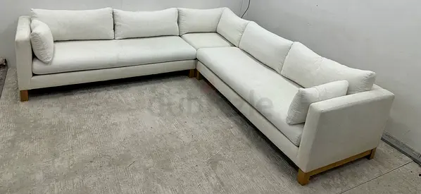 Still brand new crate&barrel corner sofa