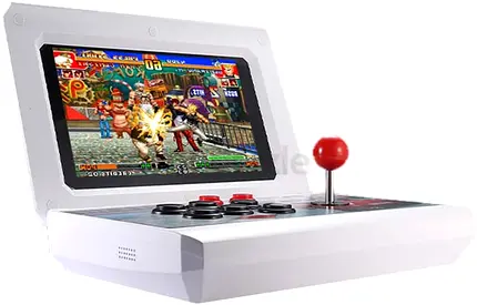 Portable Arcade Game Console with 10.1-Inch HD Screen, Dual Player Controllers