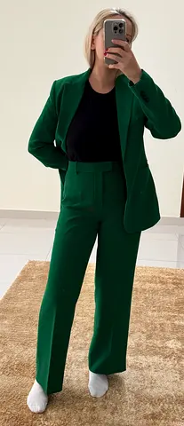 Zara Bright Green Tailored Suit