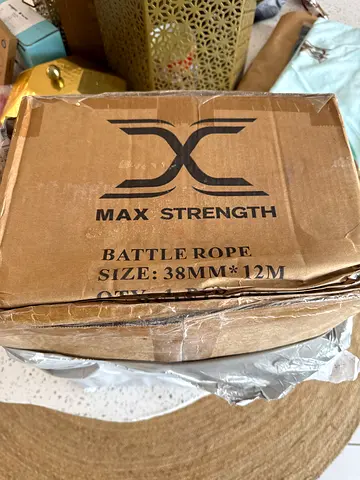 Max Strength Battle Rope 38mm x 12m - New in Box