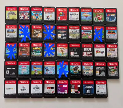 Nintendo Switch Games Mario pokemon Minecraft pokemon  Zelda crash sonic doom Splatoo