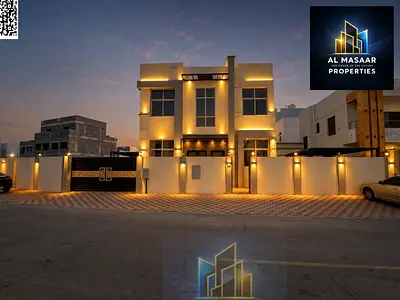 Villa for sale in Al Zahia, 5300 sq m | 6 bedrooms | External annex | Includes electricity, water and air conditioning