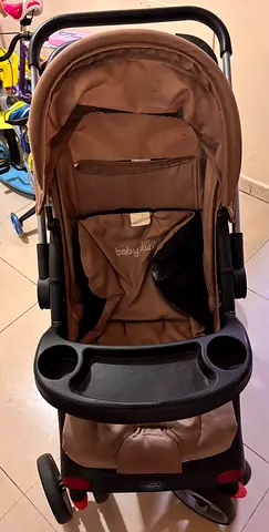 Baby Stroller - Lightly Used, Comfortable Seat and Cup Tray