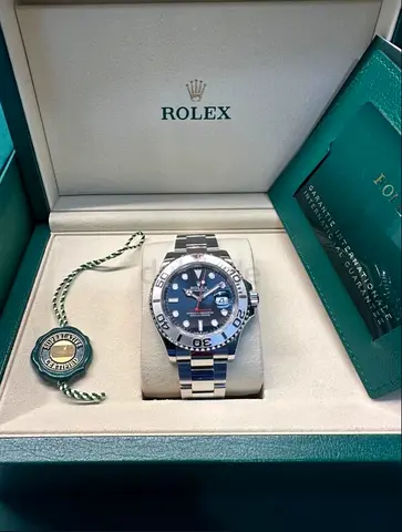 Rolex Yacht Master 1:1 Clone With box and card blue dial