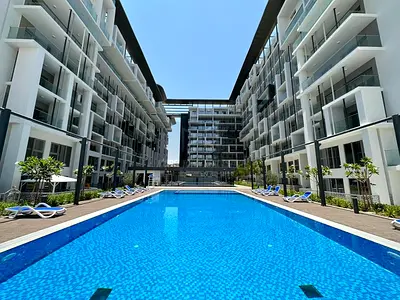 Unit Tawtheeq !! Studio Apartment | Private Balcony | American Style Kitchen | Pool View & GYM | Ba