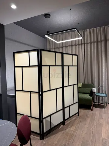 Ikea Risor room divider black and white
