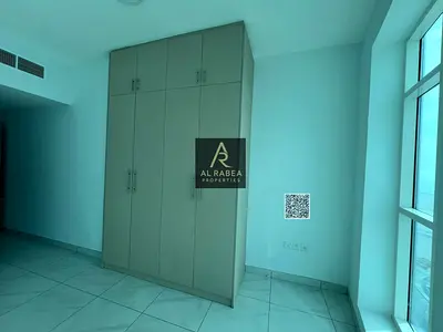 For annual rent in Ajman, 3 bedrooms, directly on the Ajman Corniche, sea view
