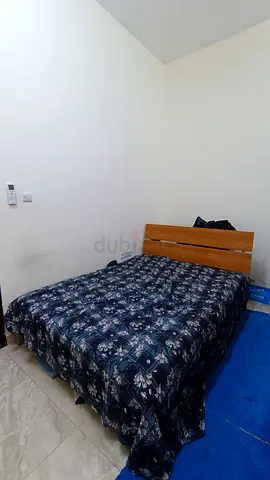 Wooden Double Bed with Mattress - Good Condition