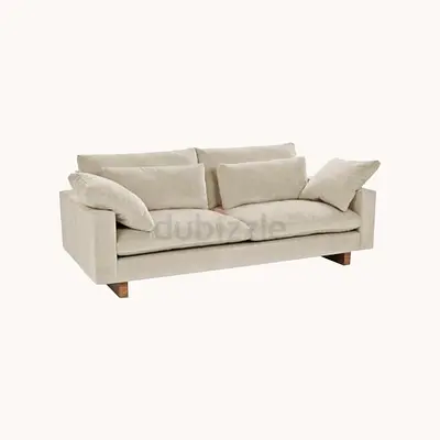 Perfect condition velvet west elm 2 seater sofa