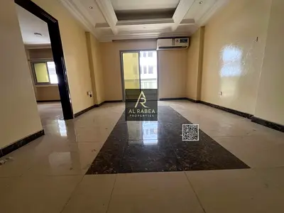 A spacious apartment consisting of 3 bedrooms, a living room, 3 bathrooms, and a balcony Located in Al Rashidiya 3, in a prime location