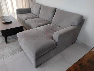 Excellent condition crate&barrel axis model lshape sofa