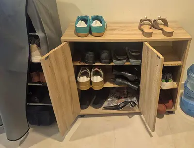 Wooden Shoe Storage Cabinet