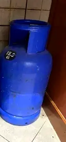 Two 15kg Blue LPG Gas Cylinders - Used