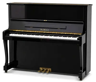 25% Discount Kawai TP-125 Special Upright Piano – Black Elegant Japanese acoustic upright piano