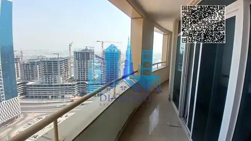 A two-bedroom apartment with a living room is available for annual rent in Horizon Towers open water view overlooking the Emirate of ajman.