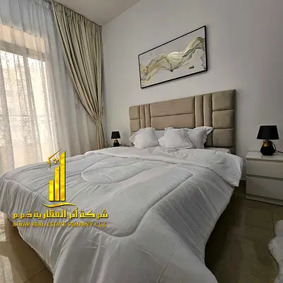اول ساكن افخم وراقى غرفة وصاله مفروشه بالكامل للايجار الشهري في الراشدية خلف بنك ابو ظبي التجاري