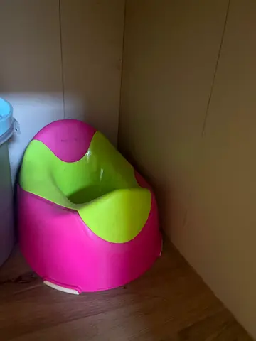 Child's Pink & Green Potty Seat - Good Condition