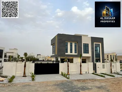 Own a luxury villa in Al Yasmin, Ajman | 6 master bedrooms, 6200 sq ft land area, with a luxurious