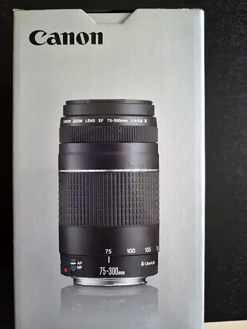 Canon EF 75-300mm f/4-5.6 III Telephoto Zoom Lens - Never used.