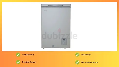 TCL Freezer 130 Liter Brand New Chest Freezer With Compact Deep Freezer