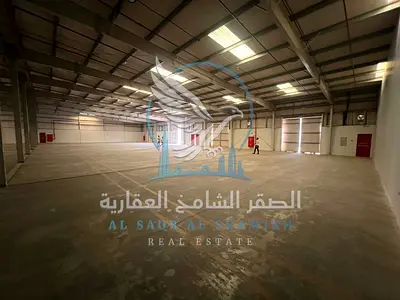 Warehouse for rent in Sajaa Industrial Area, with an area of ​​23,000 square feet.