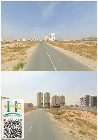 أرض سكنية تجارية للبيع في عجمان  الموقع / جورف 3  المساحة / 8,073 قدم مربع  تصريح الأرض / G+6