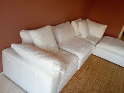 Brand New condition marina home luscious sofa with footstool