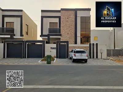 Villa for sale in Ajman, prime location next to a mosque, all services ready for occupancy including electricity, water, and air conditioning.