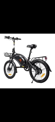 Used Electric Commuter Bike with Rear Motor & Front Basket - Good Condition