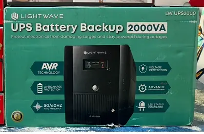 UPS BATTERY BACKUP 2000VA LIGHTWAVE (brand new)